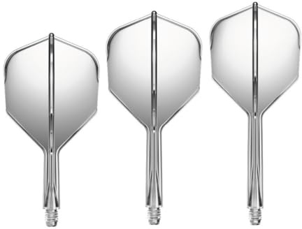 GOAT - Air No6 Flights, 3 Kunststoff Dart Flights mit Schaft, Dart Zubehör | Rot, flexibles Kunststoff, Shaft-Länge Medium, Gesamtlänge 75mm, Flightform Standard 6