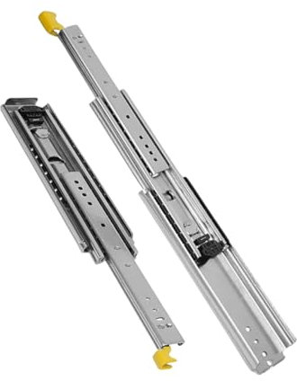 Generisch 1 Paar Schwerlastauszug Schwere Last Schienen Breite 76mm Camper Einbau Schienen Vollauszüge Schienen Für Schwere Ausrüstung(111.76cm)