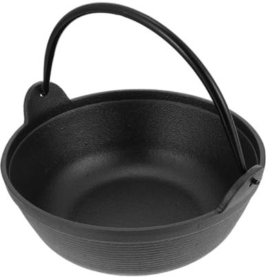 Mikinona Cast Iron Cauldrons Dutch Oven, Non-sticky Pot for Soups and Stews, Large Capacity Design, Even Heat Distribution, Easy to Carry, Home Use and Group Meals