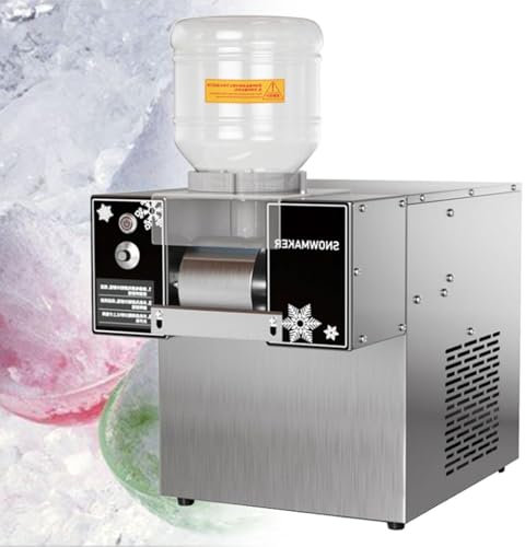 Macchina automatica per tritare il ghiaccio elettrica commerciale, macchina per coni di neve, macchina per ghiaccio a fiocchi di neve, macchina per ghiaccio a fiocchi di neve per casa,120kg/Day