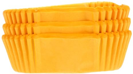 Oval Paper Baking Cups 1000 Pack Yellow Boat Shape Grease Proof