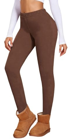 Leggings con Forro Polar Mujer Push Up Cintura Alta Pantalones Elasticos Leggins Termicos Invierno Pantalon Polar