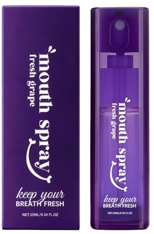 Dry Mouth Spray - Refresher Mouthwash Toothpaste, Portable Mouth Freshener, Sensitive Gum Spray, Travel Care, Adults Women Hygiene, 10ml Throat Teeth Sprays for Hydration and Breath Freshening