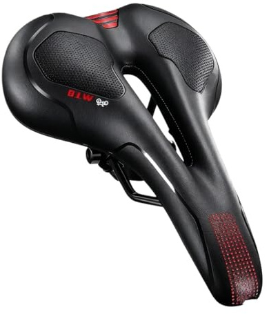 Sella for bici da trekking, impermeabile, comoda, in schiuma di gel, for ciclismo su strada, MTB, esercizi(MTB)