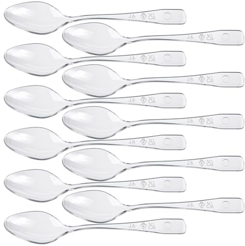 200PCS Clear Plastic Spoons, Mini Dessert Spoons for Ice Cream and Parties, Serving Spoons for Buffets and Catering Events & Travelling Tableware and Dinnerware