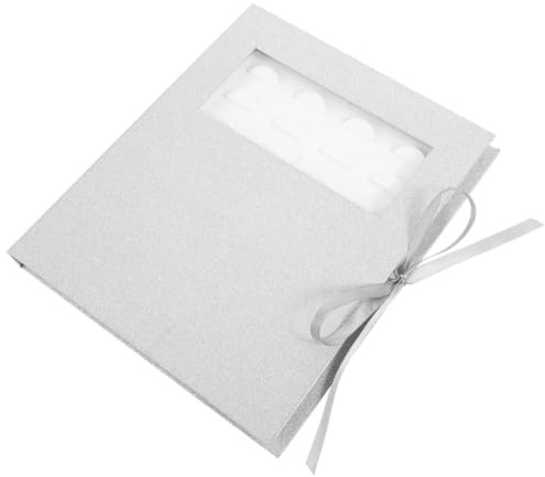 MUSISALY Estuche para Guardar Pestañas Caja de Pestañas Postizas con Ventana Papel Plata y Mantiene Su Forma