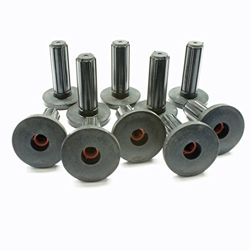 Stabilo-Sanitaer 10x Schallschutzdübel 12mm M6 Gummidübel mit Bund Kragen Schalldämmung Schallschutz Dübel