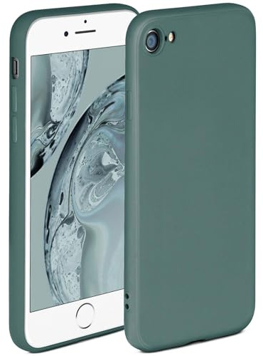 ONEFLOW Soft Case für iPhone 7/8 / SE (2020/2022) Hülle aus Silikon mit Kameraschutz, Silikonhülle mit erhöhtem Schutz fürs Display, Backcover Schutzhülle, weiche Handyhülle, Petrol