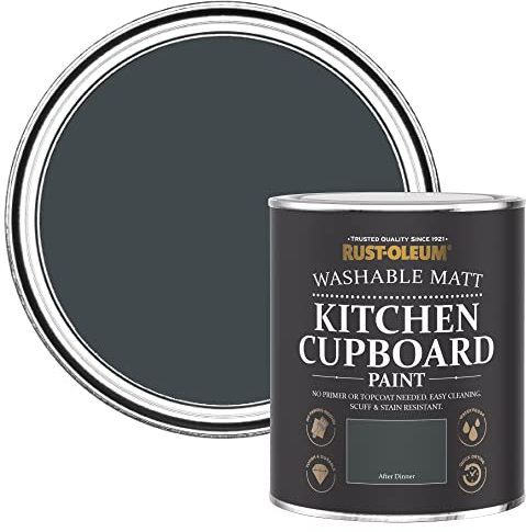 Rust-Oleum Peinture Verte pour Meubles de Cuisine, Finition Mate - After Dark 750ml
