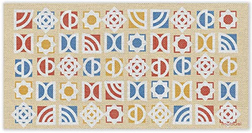 mubusi Tapis Vinyle Cuisine Salon - Différentes Tailles - (Kimono 40x80 cm)