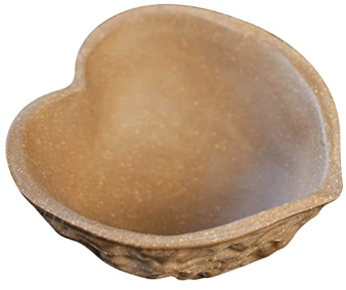 BESTonZON Tazón De Té De Kung Fu Pequeña Taza De Almacenamiento De Té Taza De Té En Forma De Nuez Tazas De Té Chinas Antiguas Taza Japonesa Taza De Agua Arcilla Morada Oficina Copa Maestra