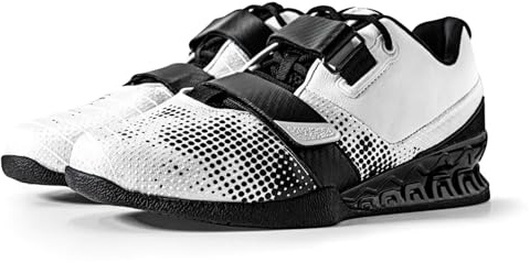Strength Shop 1 Paar, Gewichtheberschuhe Herren & Damen mit Hartplastik-Keilabsatz (2,3cm), extrem rutschfest & stabil, Weightlifting Shoes mit starrer Gummi/TPU Sohle & Doppelverschluss