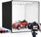 Heorryn Set di tende luminose per studio fotografico, 80 x 80 x 80 cm, con 270 luci a LED e 4 sfondi di colore per la fotografia