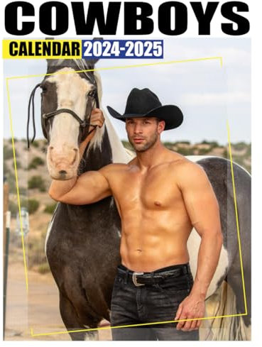 Cowboys Calendar 2024-2025: Bring Joy and Stay Organized with Our 24-Month 2024-2025 - Perfect for Gifting or White Elephant Parties, Christmas Gift