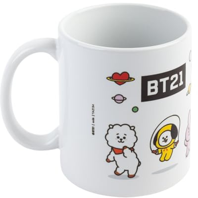 Grupo Erik | Mug BT21 | Idée Cadeau Original Geek | 350 ml, Tasse en Céramique, pour Café, Thé ou Chocolat Chaud, Cadeau BT21