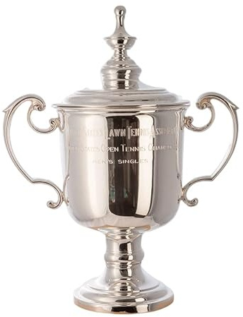 haobook Nachbildung der US Tennis Open Herren-Einzel-Champion-Trophäe Challenge-Cup-Meisterschaftstrophäen Heimdekoration Sammlerstücke für Tennisfans