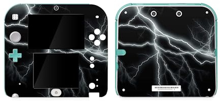 Skins4u Aufkleber Folie kompatibel mit Nintendo 2DS Schutzfolie Skin Vinyl Design Full Wrap Cover Vorder & Rückseite. Sticker selbstklebend (Apocalypse Black)