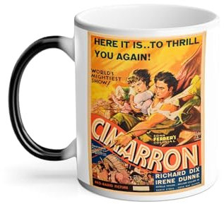 Thermoreagierende Tasse Magische Tasse – Altes englisches Filmposter Retro Kinoposter Vintage – 325 ml
