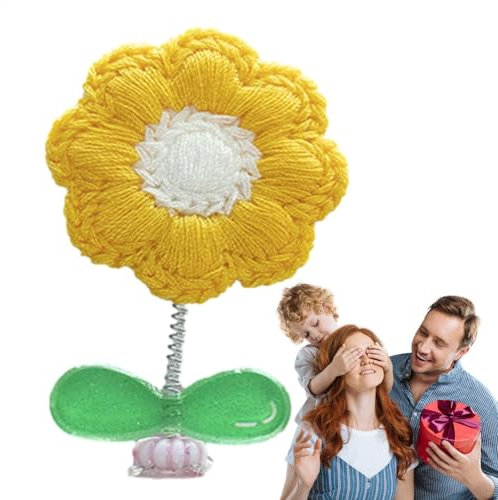 Dashboard Flower Figurine Colorful Cute