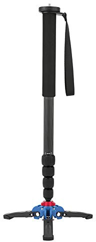 aqxreight Monopode Télescopique à Fibre de Carbone pour Un Trépied Portable Léger de la Caméra avec Verrouillage Rapide