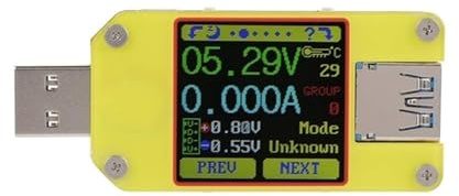 YVAAASIYC RD UM34 for App USB 3-0 Tipo-C Voltmetro Amperometro DC Misuratore di Tensione e Corrente Misuratore di Carica della Batteria Tester di Resistenza del Cavo