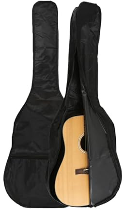 EXKURPOO Gitarrentasche 30/38/40/41 Zoll wasserdichte universelle einlagige Rucksack Oxford Tuch Gitarrentasche(38INCH)