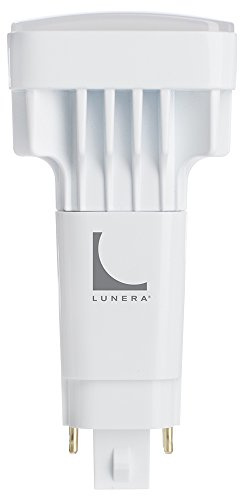 Lunera G24Q 4-Pin Vertical CFL LED Light Bulb, 11W, 1350 Lumen, 3500K CCT, Ballast Driven, 4th Generation, Plug-and-Play 4-pin Compact Fluorescent Lamp Replacement