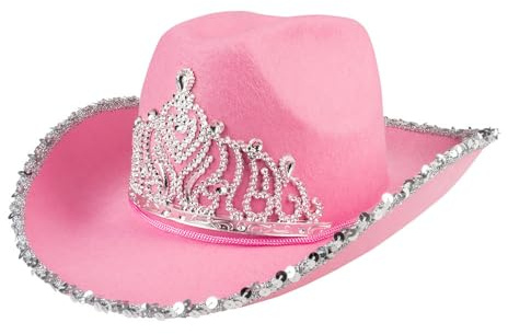Boland - Glimmer Cowboyhut | Western Hut für Karneval, Mottoparty, JGA, Festival und Kostüme