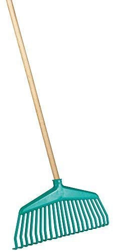 Laubbesen 38cm aus Kunststoff 21 Zinken mit 140cm Stiel