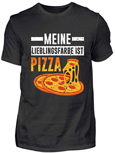 Idéal pour les fans de pizza - T-shirt pour homme., Noir , XL
