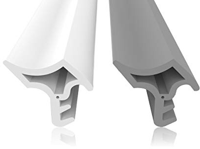 Stahlzargendichtung Weiß 10m - gegen Zugluft Lärm & Staub spart Heizkosten Dichtung Dichtungshöhe 14mm Dichtungsbreite 15mm Falz Türdichtung (Weiss 10m)