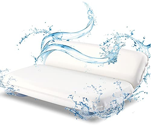 EVAHOM Bath Pillow For Bathtub,Soft PU Padded Foam,Bath Head Pillow With 7 Suction Cups,For Shoulder, Neck Support, For Hot Tub, Jacuzzi, Spas, Features Powerful Grip Technology.