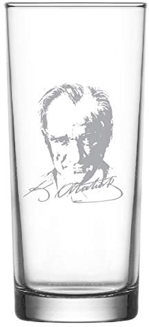 Raki Gläser mit Gravur Glas Bardagi Bardak Rakigläser 2 Stück Türkiye Türkei Atatürk imza