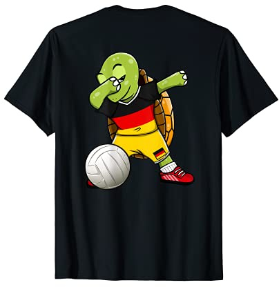 Dabbing Turtle Deutschland Volleyball Fans Trikot Deutschland Flagge T-Shirt
