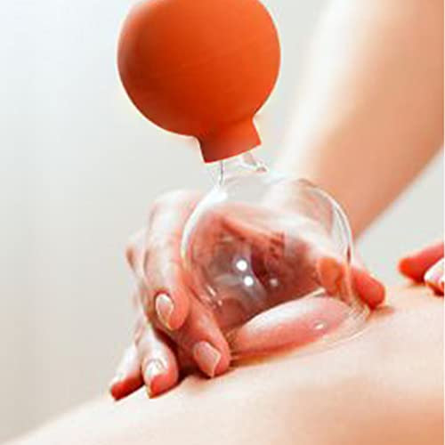 FOOJO Schröpfgläser für das Gesicht, 5 Größen, Cellulite-Entferner, Vakuum-Saug-Massagebecher zur Schmerzlinderung, Feuchtigkeitsableitung, Schönheit, Akupunkturpunkt-Stimulation (2,5 x 11 cm)