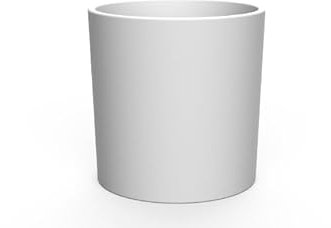 newgarden Fioriera decorativa rotonda ortensie per interni ed esterni. Altamente resistente ai raggi UV. Grande fioriera per fiori e piante realizzata in polietilene in Spagna. (30 cm, Bianco)