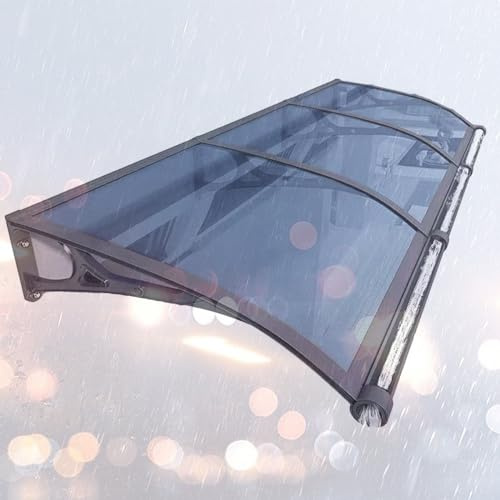 Marquesinas Para Puertas Y Ventanas, Tejadillo Proteccion Lluvia De Pvc, Marquesina De Techo Transparentes, Ventana De Tejado, Tejados De Plastico Exterior Toldo De Entrada De Techo ( Color : Blauw ,