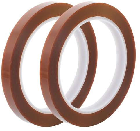 Lusofie 2 Rouleaux Ruban Isolant 10 mm x 66 m Ruban Electrique Ruban Isolant Auto-adhésif Etanche pour Protéger Regrouper et Réparer les Câbles et les Pièces Electroniques (Brun)