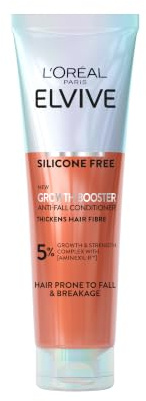 L'Oreal Paris Elvive Growth Booster Anti Hair Loss Conditioner 150ml | With Aminexil Nianimacide and Ginger Extract, Reduces Hair Loss, Hair Thickening, Anti Hair Loss Conditioner