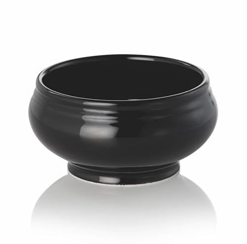 Terrina, 0,5 l, Ø 12,5 cm, nero lucido, porcellana