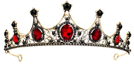 TSKER Barock Krone, Strass Queen Crowns Hochzeit, Tiaras Kronen, Hochzeit Haarschmuck Braut, Tiara Damen, für Geburtstags Hochzeit Abschlussball Prinzessinnenpartys Frauen und Mädchen