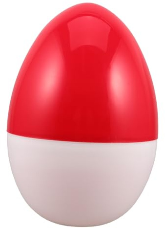 HONITANO Large Clear DIY Shell Transparent Fillable Egg Boxes for Easter Christmas Birthday Wedding Party Favors and Creative Gift Packaging Red White