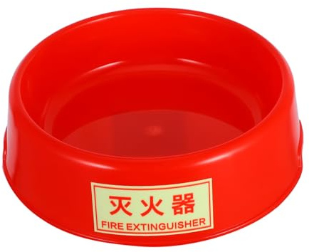 HAMPPLIES Luminous Fire Extinguisher Base Plastic Support Stand for Extinguishers Fire-resistant Holder with Reflective Design for Home and Workplace Safety