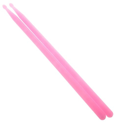 Fluoreszierende Drumsticks 1 Paar aus Nylon in Rosa | Jazz Drumset und E-drums, Leuchtende Ausführung, 1 Paar, Schlagzeugstöcke