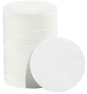 600 filtri per caffè in carta naturale non sbiancata, 53 mm, usa e getta, carta di ricambio per caffè espresso naturale, per famiglie e piccoli caffè (bianco)
