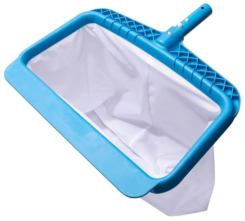 DABOVIN Professionell Pool Bodenkescher für Entfernung Schwimmbad, FeinMaschig Laub Kescher mit Verstärkter KunststoffRahmen, Pool Rake Skimmer Net