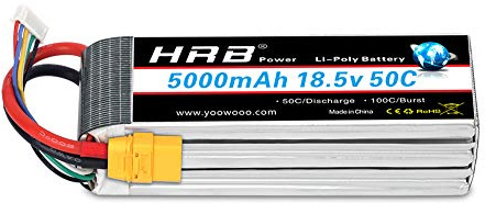 HRB 18.5 V 5000 mAh 50C 5S XT90 Lipo Battery Pack for RC Car RC Truck RC Truggy RC Airplane Drone DIY Hobby