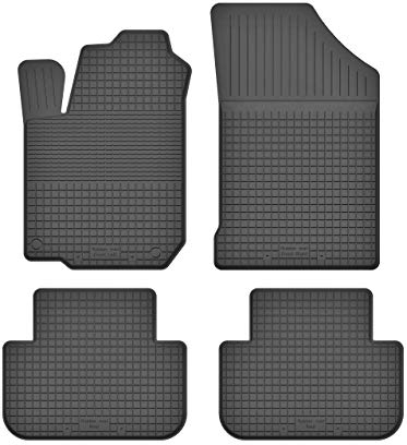 Gummimatten Fußmatten 1.5 cm Rand kompatibel mit Toyota AYGO I (Bj. 2005-2014) ideal angepasst 4 -Teile EIN Set