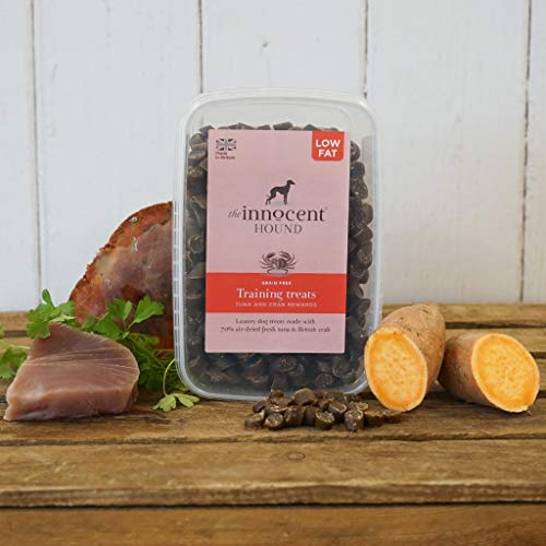 The Innocent Hound Training Treats | Premium Tuna & Crab Treats | Soft, Tasty & High-Value Training Treats | Grain-Free & Hypoallergenic | Low Fat Treats | 600g