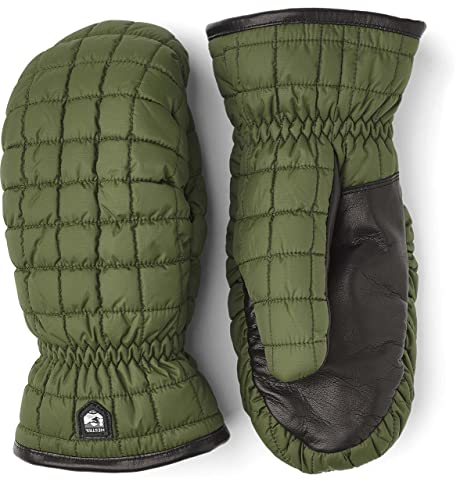 Hestra Moon Light Mitt, Windproof Insulated Mitten for Alpine Skiing, Snowboarding, Cross Country Ski & Snowshoeing - Dark Green - 9